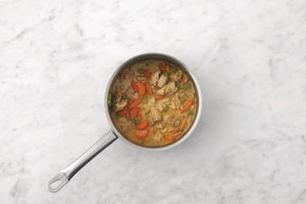 Cook the chicken & veggies