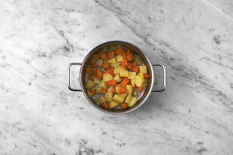 Les légumes au bain