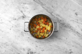 Les légumes au bain