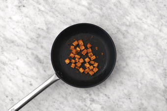 Cook the chicken & tofu