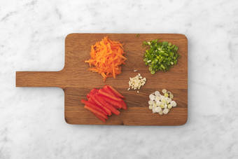 Prepara los vegetales