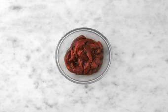 Biefstukreepjes marineren