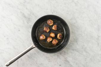 Cook the meatballs