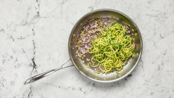 Cook Shallot & Zucchini