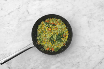 Cook the cauli-broccoli rice