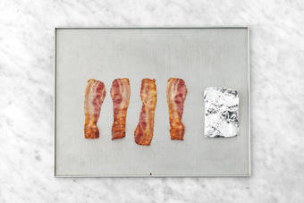 Cook the Bacon and Garlic