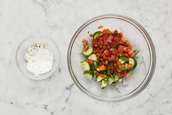 Make salsa and crema