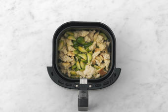 Cook the Brussels sprouts & croutons