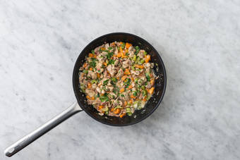 Finish the pie filling