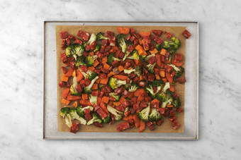 Add the chorizo & cook the chicken