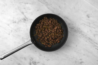 Cook the beef strips