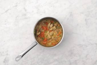 Cook the halloumi & veggies