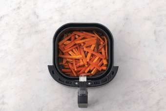 Cook the sweet potato fries