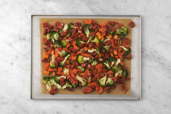 Add the chorizo & cook the chicken