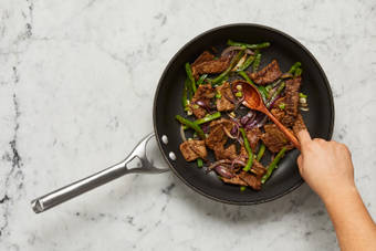 Cook Steak & Veggies