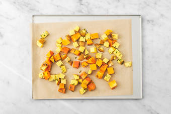 Roast the pumpkin & potato