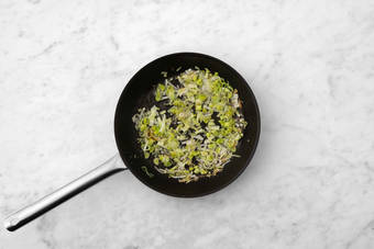 Le poireau à la poêle