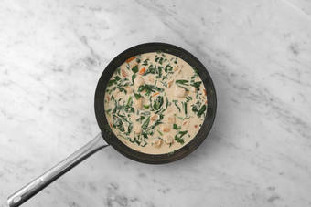 Cook the chicken & veggies