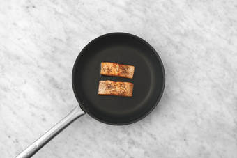 Cook the salmon & tofu