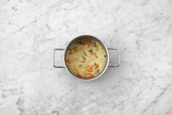 Frikassee fertig stellen