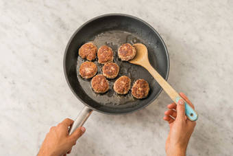 Cook the rissoles