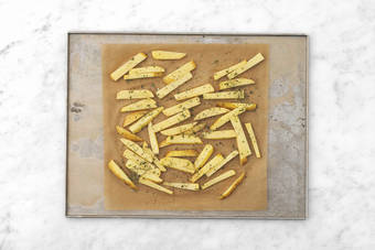 Bake the fries