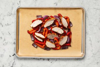 Roast chicken and veggies