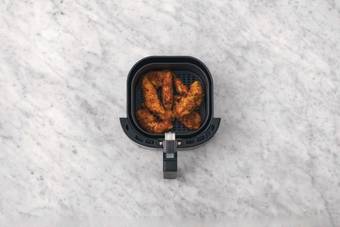 Cook the crumbed tenderloins & bacon