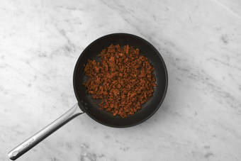 Cook the beef & bacon