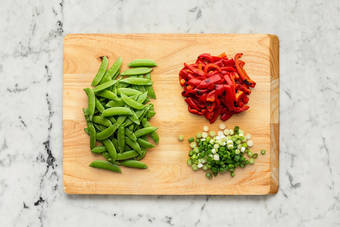 Roast pork chops and finish prep