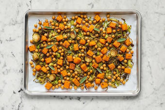 Roast veggie-chickpea mixture