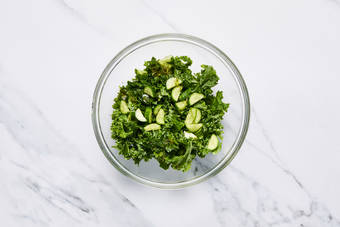 Make dressing and start salad