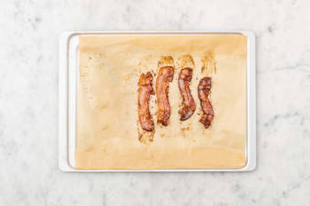 Roast bacon and chicken