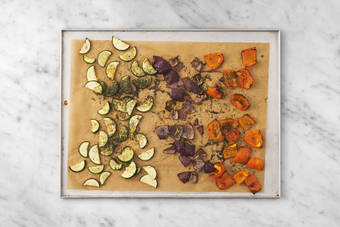 Prep and roast veggies