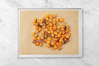 Roast the pumpkin & potato