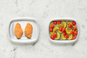 Assemble Veggies & Bake