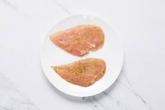 Make dressing and prep chicken