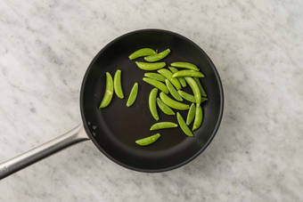 Cook snap peas