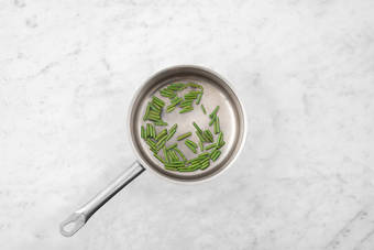 Cook the green beans