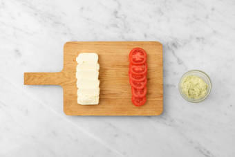 Prep and make basil mayo