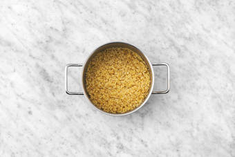 Le freekeh en ébullition