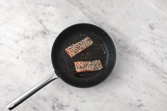Cook the salmon