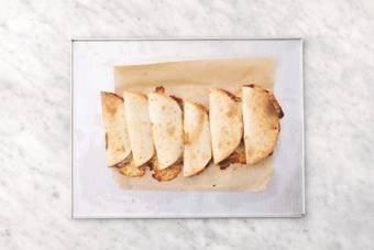 Bake the quesadillas