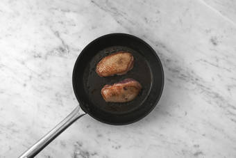 Sear the duck breast