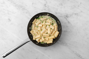 Finish sauce and assemble pasta