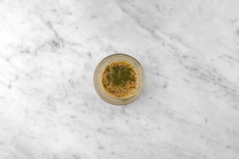 Make dressing and prep chicken