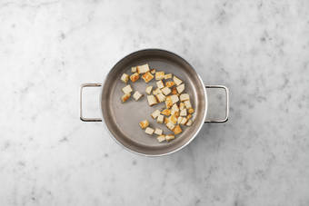 Cook the paneer & prawns