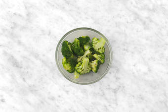 Steam the broccoli trees