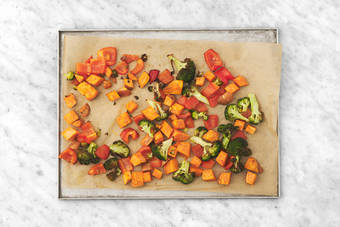 Roast the veggies