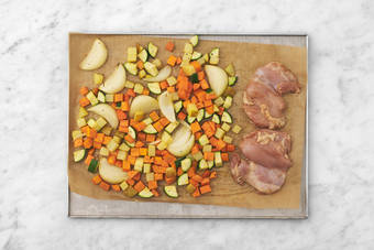 Cook the haloumi & chicken